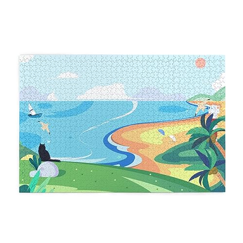 Seaside Seaside Picture Puzzle Puzzles For Adults 3D Puzzles 1000 Piece Jigsaw Puzzles Wooden Puzzles For Adults Kids Puzzles Puzzle Fun Puzzles von JCAKES