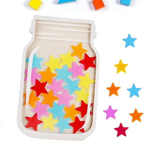 Belohnungsglas für Kinder, Motivierendes Belohnungsglas, Star Reward Jars, Personalisiertes Belohnungsglas, Interaktive Verhalten Belohnung Jar Für Lehrer Und Schüler von JCOTCL