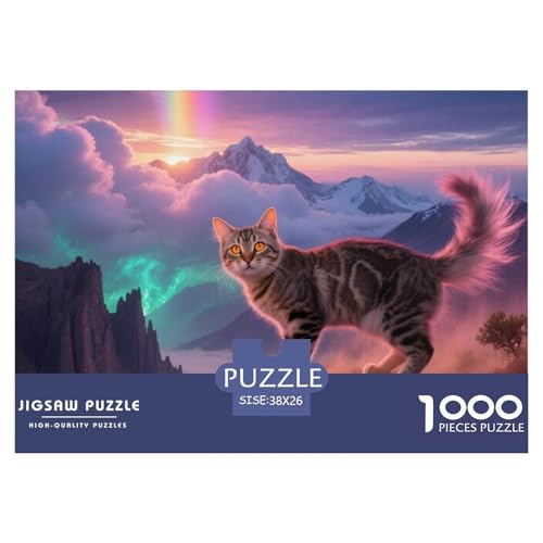 Ägyptischer Mau 1000 Piece Puzzle A Challenging Puzzle Haustier Katze Puzzles for Adults and Children Gifts for Women, Gifts for Men for Older Children38x26cm/1000pcs von JCOUSDAEO