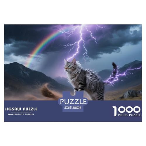 Ägyptischer Mau Puzzle 1000 Pieces A Challenging Puzzle Haustier Katze Puzzles for Adults Educational Game Challenge Toy Gifts for Women, Gifts for Men for Children from 14 Years38x26cm/1000pcs von JCOUSDAEO