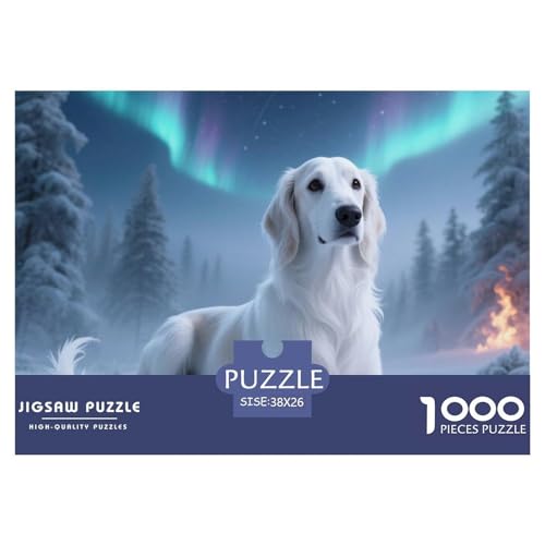 Afghanischer Hund ​ Puzzle 1000 Pieces Puzzle for Men and Women Haustierhund Puzzle Games for The Whole for Women, Gifts for Men for Children from 14 Years38x26cm/1000pcs von JCOUSDAEO