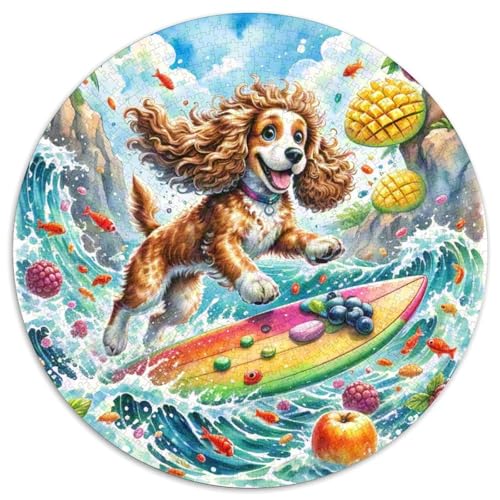 Amerikanischer Cocker Spaniel 1000 Jigsaw Puzzles Creative Gifts Süße Haustiere Round Puzzle Educational Stress Relieving Toy Adult Sophisticated Puzzle for Teenagers And Adults1000pcs (67.5x67.5cm) Amerikanischer Cocker Spaniel 1000 Jigsaw Puzzles Creative Gifts Süße Haustiere Round Puzzle Educational Stress Relieving Toy Adult Sophisticated Puzzle for Teenagers And Adults1000pcs (67.5x67.5cm) von JCOUSDAEO