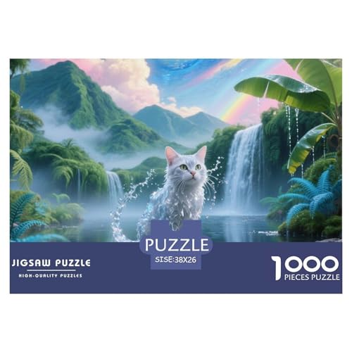 Balinesische Katze Puzzle 1000 Pieces A Challenging Puzzle Haustier Katze Puzzles for Adults Educational Game Challenge Toy Colourful Toy for Children from 8-12 Years for Older Children38x26cm/1000pcs von JCOUSDAEO