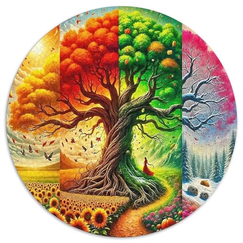 Baum des Lebens 1000 Puzzle Presents Brillante Pflanzen Round Puzzle Educational Stress Relieving Toy Adult Sophisticated for Adults1000pcs (67.5x67.5cm) von JCOUSDAEO