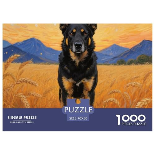 Belgischer Hirte ​ 1000 Piece Puzzle Puzzle for Men and Women niedlich Hund Puzzles for Adults Educational Game Challenge Toy Gifts for Women, Gifts for Men for Children from 14 Years70x50cm/1000pcs von JCOUSDAEO