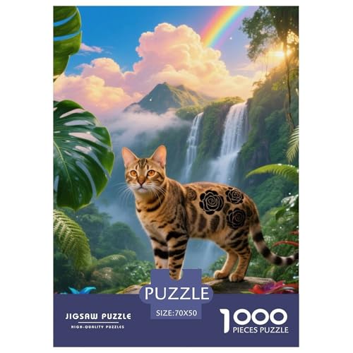 Bengalische Katze Puzzle 1000 Pieces Puzzle for Men and Women Haustier Katze Puzzles for Adults and Children Gifts for Women, Gifts for Men for Older Children70x50cm/1000pcs Bengalische Katze Puzzle 1000 Pieces Puzzle for Men and Women Haustier Katze Puzzles for Adults and Children Gifts for Women, Gifts for Men for Older Children70x50cm/1000pcs von JCOUSDAEO
