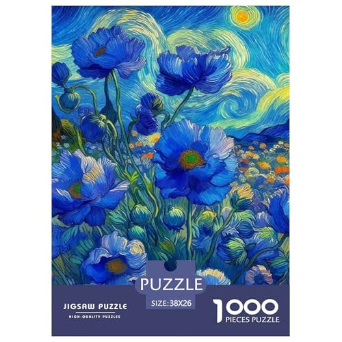 Blaue Blumen 1000 Teile Puzzle Farbenfrohes Puzzle Für Erwachsene Und Kinder Gorgeous Flowers Geschicklichkeitsspiel Für Die Ganze Familie, Erwachsenenpuzzle 38x26cm/1000pc Blaue Blumen 1000 Teile Puzzle Farbenfrohes Puzzle Für Erwachsene Und Kinder Gorgeous Flowers Geschicklichkeitsspiel Für Die Ganze Familie, Erwachsenenpuzzle 38x26cm/1000pc von JCOUSDAEO