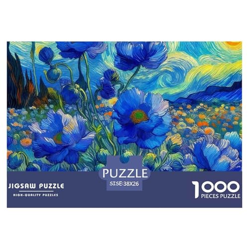 Blaue Blumen 1000 Teile Puzzle Klassische Puzzles Schwer Für Erwachsene Und Kinder Gorgeous Flowers Geschicklichkeitsspiel Für Die Ganze Familie, 1000-teilige Puzzles38x26cm/1000pcs Blaue Blumen 1000 Teile Puzzle Klassische Puzzles Schwer Für Erwachsene Und Kinder Gorgeous Flowers Geschicklichkeitsspiel Für Die Ganze Familie, 1000-teilige Puzzles38x26cm/1000pcs von JCOUSDAEO