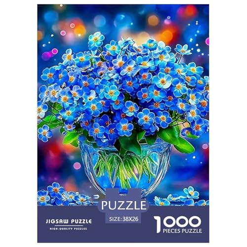 Blaue Blumen 1000 Teile Puzzle Klassische Puzzles Schwer Für Erwachsene Und Kinder Gorgeous Flowers Puzzles Für Erwachsene Lernspiel Herausforderungsspielzeug Erwachsenenpuzzle 38x26cm/100 Blaue Blumen 1000 Teile Puzzle Klassische Puzzles Schwer Für Erwachsene Und Kinder Gorgeous Flowers Puzzles Für Erwachsene Lernspiel Herausforderungsspielzeug Erwachsenenpuzzle 38x26cm/100 von JCOUSDAEO