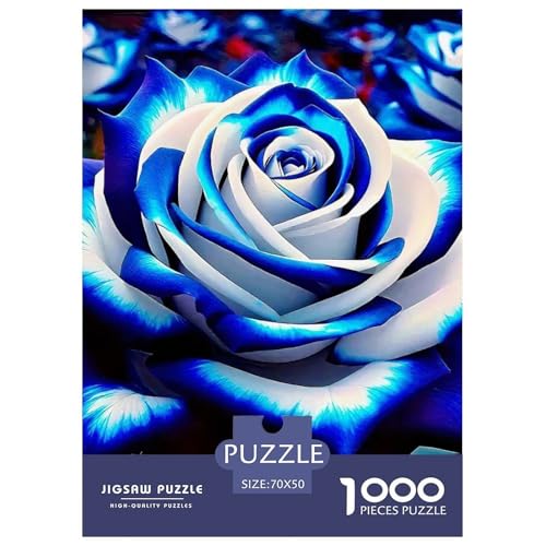 Blaue Blumen 1000-teilige Puzzles Farbenfrohes Puzzle Für Erwachsene Und Kinder Gorgeous Flowers Geschicklichkeitsspiel Für Die Ganze Familie, Erwachsenenpuzzle 70x50cm/100 Blaue Blumen 1000-teilige Puzzles Farbenfrohes Puzzle Für Erwachsene Und Kinder Gorgeous Flowers Geschicklichkeitsspiel Für Die Ganze Familie, Erwachsenenpuzzle 70x50cm/100 von JCOUSDAEO