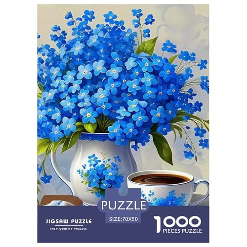 Blaue Blumen Puzzle 1000 Teile Klassische Puzzles Schwer Für Erwachsene Und Kinder Gorgeous Flowers Geschicklichkeitsspiel Für Die Ganze Familie, 1000-teilige Puzzles70x50cm/1000pcs Blaue Blumen Puzzle 1000 Teile Klassische Puzzles Schwer Für Erwachsene Und Kinder Gorgeous Flowers Geschicklichkeitsspiel Für Die Ganze Familie, 1000-teilige Puzzles70x50cm/1000pcs von JCOUSDAEO