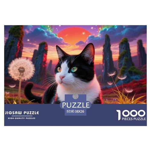Boston Katze Puzzle 1000 Pieces A Challenging Puzzle Haustier Katze Puzzles for Adults and Children Colourful Toy for Children from 8-12 Years for Older Children38x26cm/1000pcs von JCOUSDAEO