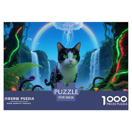 Boston Katze Puzzle for Adults 1000 Pieces A Challenging Puzzle Haustier Katze Puzzle Games for The Whole for Women, Gifts for Men for Older Children38x26cm/1000pcs von JCOUSDAEO
