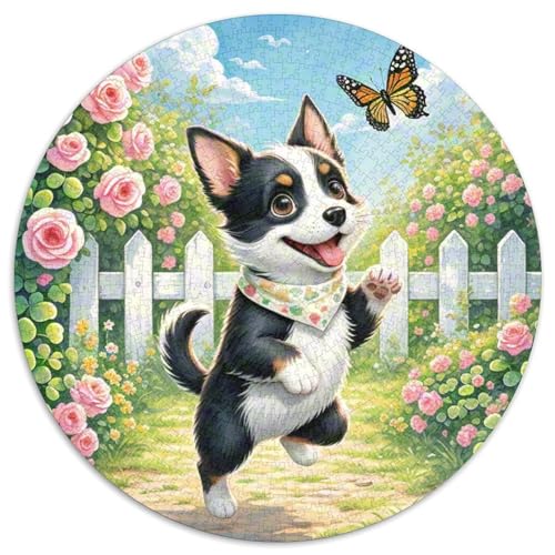 Boston Terrier ​ 1000Jigsaws Creative Gifts Haustierhund Round Puzzles Educational Stress Relieving Toy Adult Sophisticated Puzzle for Adults & Children1000pcs (67.5x67.5cm) von JCOUSDAEO