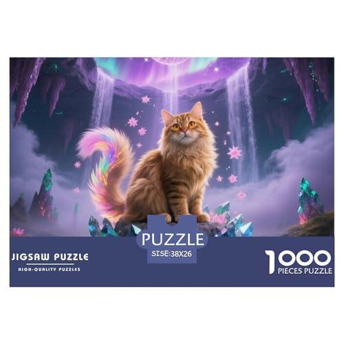 Britische Longhair Puzzle for Adults 1000 Pieces A Challenging Puzzle Niedliche Katze Puzzle Games for The Whole for Women, Gifts for Men for Older Children38x26cm/1000pcs von JCOUSDAEO