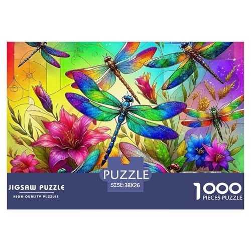 Bunte Blumen 1000 Teile Puzzle EIN Herausforderndes Rätsel, Enchanting Flowers Geschicklichkeitsspiel Für Die Ganze Familie, Erwachsenenpuzzle 38x26cm/1000pcs von JCOUSDAEO