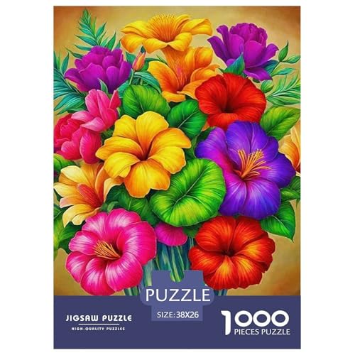 Bunte Blumen 1000-teilige Puzzles Farbenfrohes Puzzle Für Erwachsene Und Kinder Bezaubernde Blumen Geschicklichkeitsspiel Für Die Ganze Familie,buntes Legespiel38x26cm/1000pcs Bunte Blumen 1000-teilige Puzzles Farbenfrohes Puzzle Für Erwachsene Und Kinder Bezaubernde Blumen Geschicklichkeitsspiel Für Die Ganze Familie,buntes Legespiel38x26cm/1000pcs von JCOUSDAEO