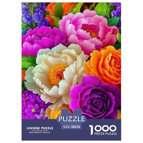 Bunte Blumen Puzzle 1000 Teile EIN Herausforderndes Rätsel, Bezaubernde Blumen Geschicklichkeitsspiel Für Die Ganze Familie Erwachsenenpuzzle Ab 14 Jahren38x26cm/1000pcs Bunte Blumen Puzzle 1000 Teile EIN Herausforderndes Rätsel, Bezaubernde Blumen Geschicklichkeitsspiel Für Die Ganze Familie Erwachsenenpuzzle Ab 14 Jahren38x26cm/1000pcs von JCOUSDAEO