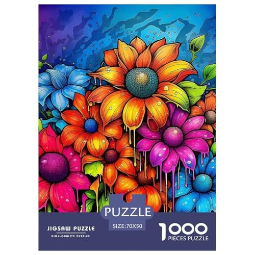Bunte Blumen Puzzle 1000 Teile EIN Herausforderndes Rätsel, Bezaubernde Blumen Geschicklichkeitsspiel Für Die Ganze Familie Erwachsenenpuzzle Ab 14 Jahren70x50cm/1000pcs Bunte Blumen Puzzle 1000 Teile EIN Herausforderndes Rätsel, Bezaubernde Blumen Geschicklichkeitsspiel Für Die Ganze Familie Erwachsenenpuzzle Ab 14 Jahren70x50cm/1000pcs von JCOUSDAEO