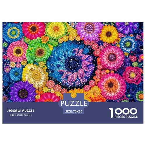Bunte Blumen Puzzle 1000 Teile EIN Herausforderndes Rätsel, Enchanting Flowers Geschicklichkeitsspiel Für Die Ganze Familie, 1000-teilige Puzzles Kinder70x50cm/1000pcs Bunte Blumen Puzzle 1000 Teile EIN Herausforderndes Rätsel, Enchanting Flowers Geschicklichkeitsspiel Für Die Ganze Familie, 1000-teilige Puzzles Kinder70x50cm/1000pcs von JCOUSDAEO