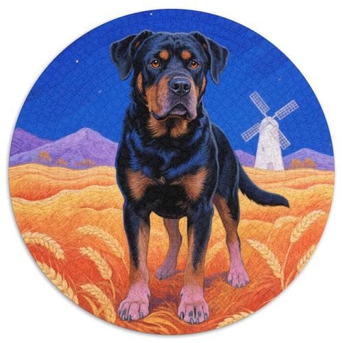 Cane Corso ​ 1000 Jigsaw Puzzles Creative Gifts niedlich Hund Round Jigsaw Educational Stress Relieving Toy Adult Sophisticated for Adults1000pcs (67.5x67.5cm) von JCOUSDAEO