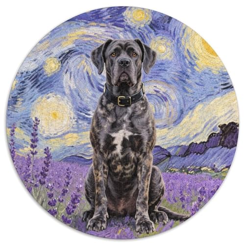 Cane Corso ​ 1000 Puzzle Presents niedlich Hund Round Puzzles Educational Stress Relieving Toy Adult Sophisticated for Adults1000pcs (67.5x67.5cm) von JCOUSDAEO