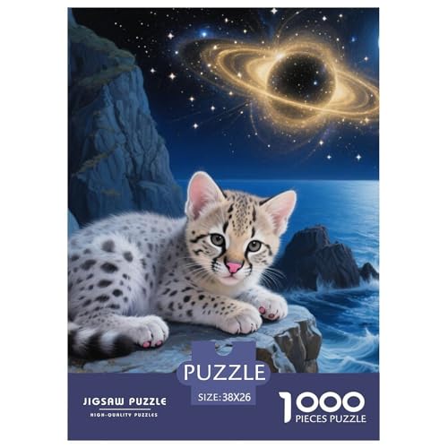 Caracal Puzzle 1000 Pieces Puzzle for Men and Women Niedliche Katze Puzzles for Adults Educational Game Challenge Toy Colourful Toy for Children from 8-12 Years for Older Children38x26cm/1000pcs von JCOUSDAEO