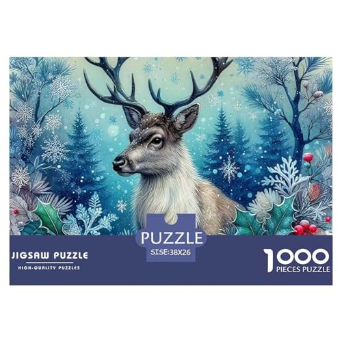 Charmantes Hirsch 1000 Teile Puzzle EIN Herausforderndes Rätsel, Awesome Animals Puzzles Für Erwachsene Lernspiel Herausforderungsspielzeug 1000-teilige Puzzles Kinder38x26cm/1000pcs Charmantes Hirsch 1000 Teile Puzzle EIN Herausforderndes Rätsel, Awesome Animals Puzzles Für Erwachsene Lernspiel Herausforderungsspielzeug 1000-teilige Puzzles Kinder38x26cm/1000pcs von JCOUSDAEO