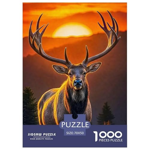 Charmantes Hirsch 1000 Teile Puzzle EIN Herausforderndes Rätsel, Awesome Animals Puzzles Für Erwachsene Lernspiel Herausforderungsspielzeug Erwachsenenpuzzle 70x50cm/1000pcs Charmantes Hirsch 1000 Teile Puzzle EIN Herausforderndes Rätsel, Awesome Animals Puzzles Für Erwachsene Lernspiel Herausforderungsspielzeug Erwachsenenpuzzle 70x50cm/1000pcs von JCOUSDAEO
