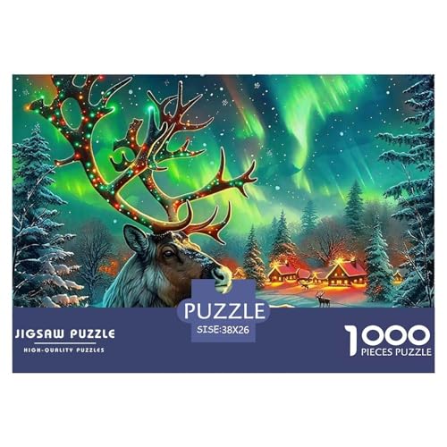 Charmantes Hirsch 1000 Teile Puzzle Farbenfrohes Puzzle Für Erwachsene Und Kinder Awesome Animals Geschicklichkeitsspiel Für Die Ganze Familie, 1000-teilige Puzzles38x26cm/1000pcs Charmantes Hirsch 1000 Teile Puzzle Farbenfrohes Puzzle Für Erwachsene Und Kinder Awesome Animals Geschicklichkeitsspiel Für Die Ganze Familie, 1000-teilige Puzzles38x26cm/1000pcs von JCOUSDAEO
