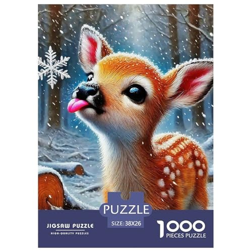 Charmantes Hirsch 1000 Teile Puzzle Farbenfrohes Puzzle Für Erwachsene Und Kinder Awesome Animals Puzzles Für Erwachsene Lernspiel Herausforderungsspielzeug Erwachsenenpuzzle 38x26cm/1000pcs Charmantes Hirsch 1000 Teile Puzzle Farbenfrohes Puzzle Für Erwachsene Und Kinder Awesome Animals Puzzles Für Erwachsene Lernspiel Herausforderungsspielzeug Erwachsenenpuzzle 38x26cm/1000pcs von JCOUSDAEO