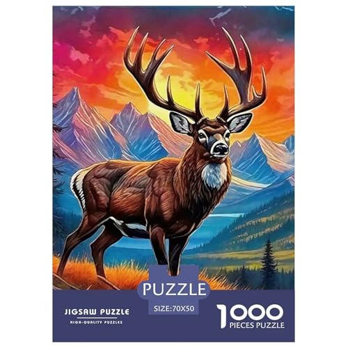 Charmantes Hirsch 1000 Teile Puzzle Farbenfrohes Puzzle Für Erwachsene Und Kinder Awesome Animals Puzzles Für Erwachsene Lernspiel Herausforderungsspielzeug Erwachsenenpuzzle 70x50cm/1000pcs Charmantes Hirsch 1000 Teile Puzzle Farbenfrohes Puzzle Für Erwachsene Und Kinder Awesome Animals Puzzles Für Erwachsene Lernspiel Herausforderungsspielzeug Erwachsenenpuzzle 70x50cm/1000pcs von JCOUSDAEO