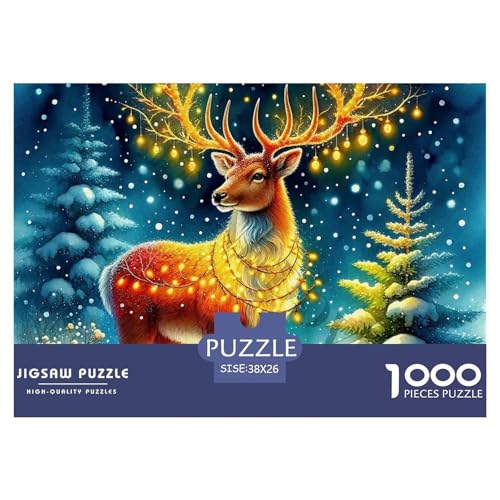 Charmantes Hirsch 1000 Teile Puzzle Klassische Puzzles Schwer Für Erwachsene Und Kinder Awesome Animals Geschenke Für Frauen,Geschenke Für Männer 1000-teilige Puzzles38x26cm/1000pcs Charmantes Hirsch 1000 Teile Puzzle Klassische Puzzles Schwer Für Erwachsene Und Kinder Awesome Animals Geschenke Für Frauen,Geschenke Für Männer 1000-teilige Puzzles38x26cm/1000pcs von JCOUSDAEO