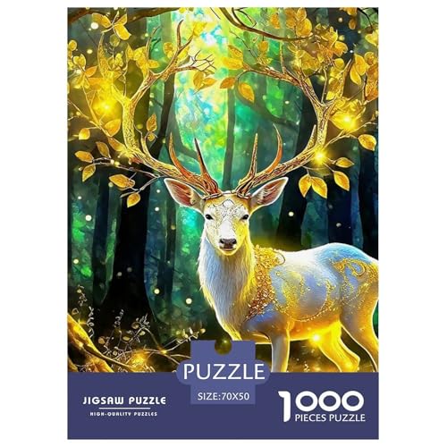Charmantes Hirsch 1000 Teile Puzzle Klassische Puzzles Schwer Für Erwachsene Und Kinder Awesome Animals Geschicklichkeitsspiel Für Die Ganze Familie, Erwachsenenpuzzle 70x50cm/ Charmantes Hirsch 1000 Teile Puzzle Klassische Puzzles Schwer Für Erwachsene Und Kinder Awesome Animals Geschicklichkeitsspiel Für Die Ganze Familie, Erwachsenenpuzzle 70x50cm/ von JCOUSDAEO