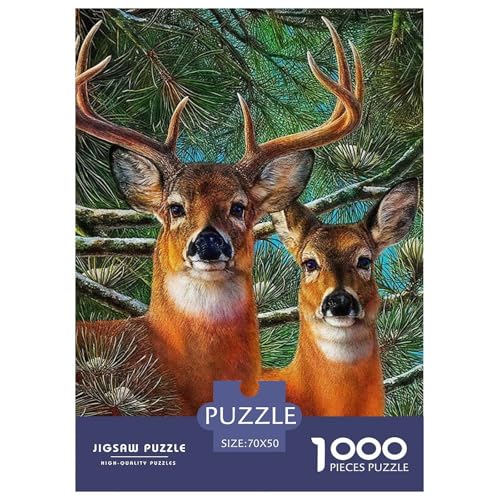 Charmantes Hirsch 1000 Teile Puzzle Klassische Puzzles Schwer Für Erwachsene Und Kinder Awesome Animals Puzzles Für Erwachsene Lernspiel Herausforderungsspielzeug Erwachsenenpuzzle 70x50cm/100 Charmantes Hirsch 1000 Teile Puzzle Klassische Puzzles Schwer Für Erwachsene Und Kinder Awesome Animals Puzzles Für Erwachsene Lernspiel Herausforderungsspielzeug Erwachsenenpuzzle 70x50cm/100 von JCOUSDAEO