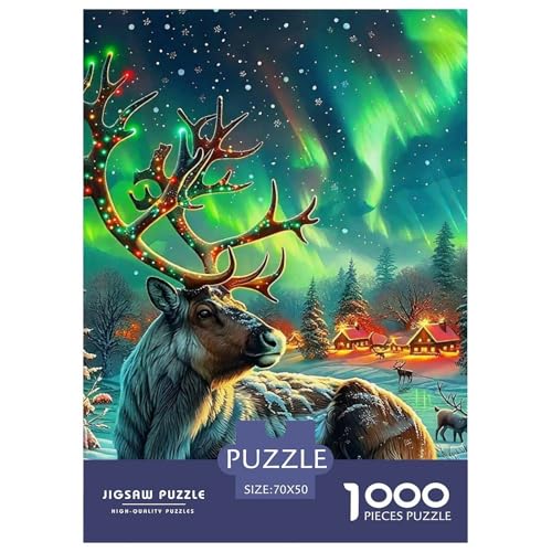 Charmantes Hirsch 1000 Teile Puzzle Klassische Puzzles Schwer Für Erwachsene Und Kinder Awesome Animals Puzzles Für Erwachsene Lernspiel Herausforderungsspielzeug Erwachsenenpuzzle 70x50cm/100 Charmantes Hirsch 1000 Teile Puzzle Klassische Puzzles Schwer Für Erwachsene Und Kinder Awesome Animals Puzzles Für Erwachsene Lernspiel Herausforderungsspielzeug Erwachsenenpuzzle 70x50cm/100 von JCOUSDAEO