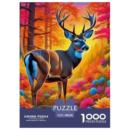 Charmantes Hirsch 1000-teilige Puzzles EIN Herausforderndes Rätsel, Awesome Animals Geschicklichkeitsspiel Für Die Ganze Familie, Erwachsenenpuzzle 38x26cm/1000pcs Charmantes Hirsch 1000-teilige Puzzles EIN Herausforderndes Rätsel, Awesome Animals Geschicklichkeitsspiel Für Die Ganze Familie, Erwachsenenpuzzle 38x26cm/1000pcs von JCOUSDAEO