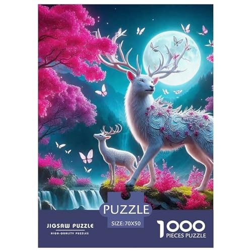 Charmantes Hirsch 1000-teilige Puzzles Farbenfrohes Puzzle Für Erwachsene Und Kinder Awesome Animals Geschicklichkeitsspiel Für Die Ganze Familie, 70x50cm/1000pcs Charmantes Hirsch 1000-teilige Puzzles Farbenfrohes Puzzle Für Erwachsene Und Kinder Awesome Animals Geschicklichkeitsspiel Für Die Ganze Familie, 70x50cm/1000pcs von JCOUSDAEO