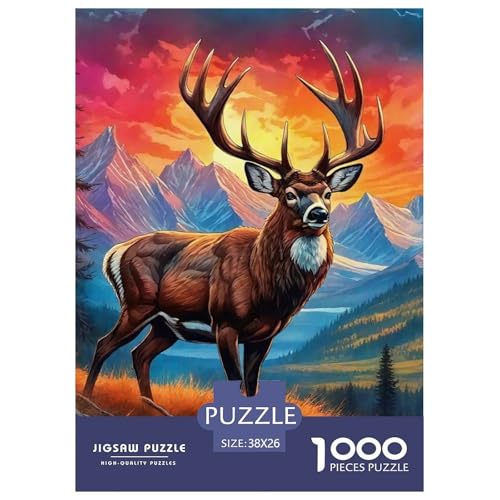 Charmantes Hirsch 1000-teilige Puzzles Klassische Puzzles Schwer Für Erwachsene Und Kinder Awesome Animals Puzzles Für Erwachsene Lernspiel Herausforderungsspielzeug Erwachsenenpuzzle 38x26cm/ Charmantes Hirsch 1000-teilige Puzzles Klassische Puzzles Schwer Für Erwachsene Und Kinder Awesome Animals Puzzles Für Erwachsene Lernspiel Herausforderungsspielzeug Erwachsenenpuzzle 38x26cm/ von JCOUSDAEO
