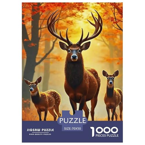 Charmantes Hirsch Puzzle 1000 Teile EIN Herausforderndes Rätsel, Awesome Animals Geschenke Für Frauen,Geschenke Für Männer Erwachsenenpuzzle 70x50cm/1000pcs Charmantes Hirsch Puzzle 1000 Teile EIN Herausforderndes Rätsel, Awesome Animals Geschenke Für Frauen,Geschenke Für Männer Erwachsenenpuzzle 70x50cm/1000pcs von JCOUSDAEO
