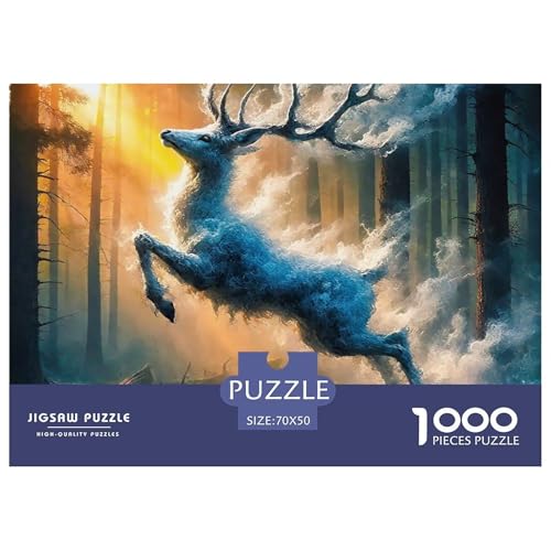 Charmantes Hirsch Puzzle 1000 Teile EIN Herausforderndes Rätsel, Awesome Animals Geschenke Für Frauen,Geschenke Für Männer Erwachsenenpuzzle 70x50cm/1000pcs Charmantes Hirsch Puzzle 1000 Teile EIN Herausforderndes Rätsel, Awesome Animals Geschenke Für Frauen,Geschenke Für Männer Erwachsenenpuzzle 70x50cm/1000pcs von JCOUSDAEO