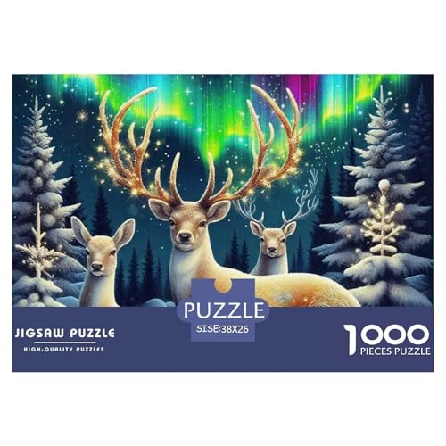 Charmantes Hirsch Puzzle 1000 Teile Farbenfrohes Puzzle Für Erwachsene Und Kinder Awesome Animals Geschicklichkeitsspiel Für Die Ganze Familie, Erwachsenenpuzzle 38x26cm/1000pc Charmantes Hirsch Puzzle 1000 Teile Farbenfrohes Puzzle Für Erwachsene Und Kinder Awesome Animals Geschicklichkeitsspiel Für Die Ganze Familie, Erwachsenenpuzzle 38x26cm/1000pc von JCOUSDAEO