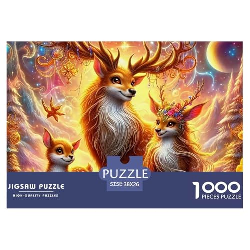 Charmantes Hirsch Puzzle 1000 Teile Farbenfrohes Puzzle Für Erwachsene Und Kinder Awesome Animals Puzzles Für Erwachsene Lernspiel Herausforderungsspielzeug 1000-teilige Puzzles38x26cm/1000pcs Charmantes Hirsch Puzzle 1000 Teile Farbenfrohes Puzzle Für Erwachsene Und Kinder Awesome Animals Puzzles Für Erwachsene Lernspiel Herausforderungsspielzeug 1000-teilige Puzzles38x26cm/1000pcs von JCOUSDAEO