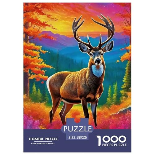Charmantes Hirsch Puzzle 1000 Teile Farbenfrohes Puzzle Für Erwachsene Und Kinder Awesome Animals Puzzles Für Erwachsene Lernspiel Herausforderungsspielzeug Erwachsenenpuzzle 38x26cm/1000pcs Charmantes Hirsch Puzzle 1000 Teile Farbenfrohes Puzzle Für Erwachsene Und Kinder Awesome Animals Puzzles Für Erwachsene Lernspiel Herausforderungsspielzeug Erwachsenenpuzzle 38x26cm/1000pcs von JCOUSDAEO