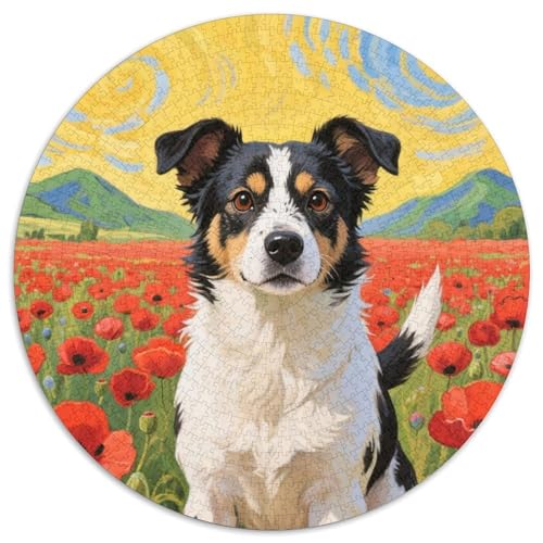 Chinesischer ländlicher Hund 1000 Jigsaw Puzzles Presents Haustier Hund Round Puzzles Educational Stress Relieving Toy Adult Sophisticated for Adults & Children1000pcs (67.5x67.5cm) von JCOUSDAEO