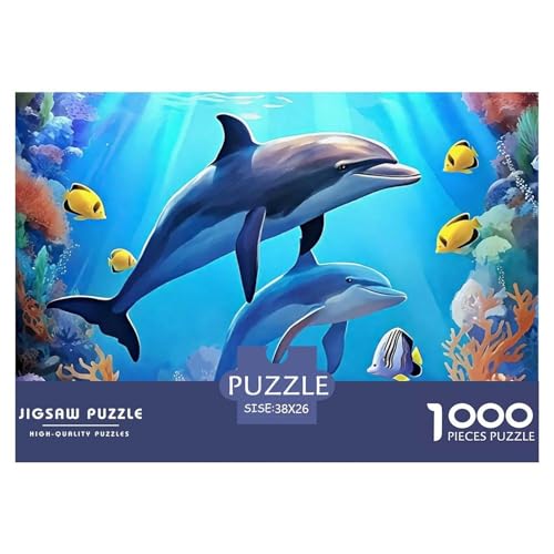 Delphin 1000 Teile Puzzle EIN Herausforderndes Rätsel, Intelligente Tiere Puzzles Für Erwachsene Lernspiel Herausforderungsspielzeug Erwachsenenpuzzle38x26cm/1000pcs Delphin 1000 Teile Puzzle EIN Herausforderndes Rätsel, Intelligente Tiere Puzzles Für Erwachsene Lernspiel Herausforderungsspielzeug Erwachsenenpuzzle38x26cm/1000pcs von JCOUSDAEO