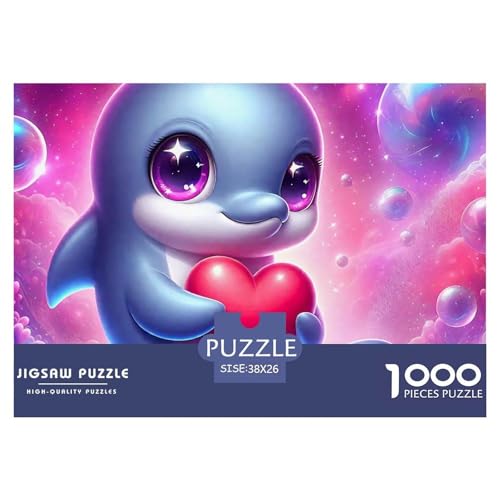 Delphin 1000 Teile Puzzle EIN Herausforderndes Rätsel, Intelligente Tiere Puzzles Für Erwachsene Lernspiel Herausforderungsspielzeug Erwachsenenpuzzle38x26cm/1000pcs Delphin 1000 Teile Puzzle EIN Herausforderndes Rätsel, Intelligente Tiere Puzzles Für Erwachsene Lernspiel Herausforderungsspielzeug Erwachsenenpuzzle38x26cm/1000pcs von JCOUSDAEO