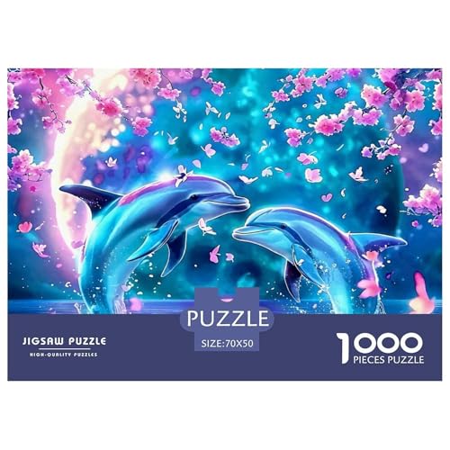 Delphin 1000 Teile Puzzle Farbenfrohes Puzzle Für Erwachsene Und Kinder Intelligente Tiere Puzzles Für Erwachsene Lernspiel Herausforderungsspielzeug Erwachsenenpuzzle70x50cm/1000pcs Delphin 1000 Teile Puzzle Farbenfrohes Puzzle Für Erwachsene Und Kinder Intelligente Tiere Puzzles Für Erwachsene Lernspiel Herausforderungsspielzeug Erwachsenenpuzzle70x50cm/1000pcs von JCOUSDAEO