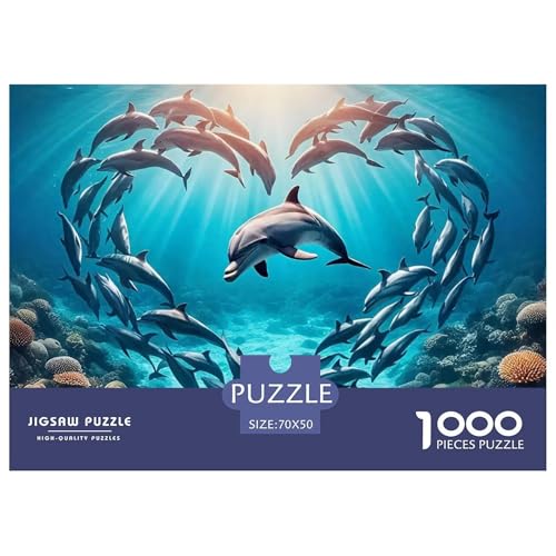 Delphin 1000 Teile Puzzle Klassische Puzzles Schwer Für Erwachsene Und Kinder Intelligente Tiere Geschicklichkeitsspiel Für Die Ganze Familie,buntes Legespiel Erwachsenenpuzzle70x50cm/1000pcs Delphin 1000 Teile Puzzle Klassische Puzzles Schwer Für Erwachsene Und Kinder Intelligente Tiere Geschicklichkeitsspiel Für Die Ganze Familie,buntes Legespiel Erwachsenenpuzzle70x50cm/1000pcs von JCOUSDAEO