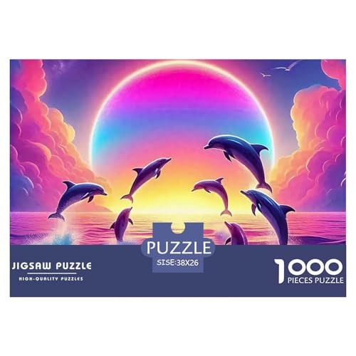 Delphin 1000-teilige Puzzles EIN Herausforderndes Rätsel, Intelligente Tiere Puzzles Für Erwachsene Lernspiel Herausforderungsspielzeug Erwachsenenpuzzle Ab 14 Jahren38x26cm/1000pcs Delphin 1000-teilige Puzzles EIN Herausforderndes Rätsel, Intelligente Tiere Puzzles Für Erwachsene Lernspiel Herausforderungsspielzeug Erwachsenenpuzzle Ab 14 Jahren38x26cm/1000pcs von JCOUSDAEO